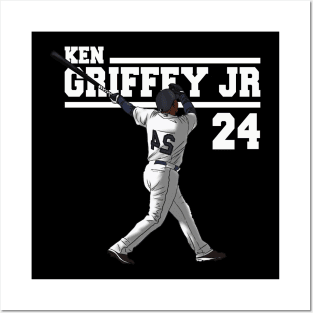 Ken Griffey Jr The Kid Basketball Legend Signature Vintage Retro 80s 90s Bootleg Rap Style Posters and Art